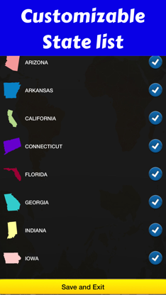 50 States and Capitals screenshot 3