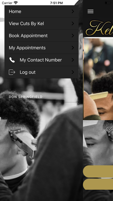 Kel The Barber iPhone screenshot 7 - Business app