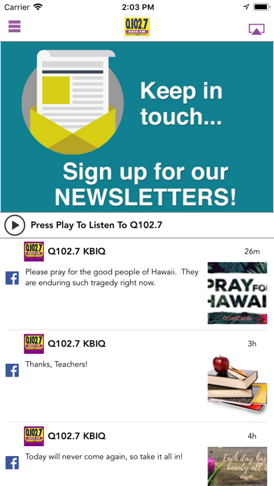 How to cancel & delete Q102.7 KBIQ from iphone & ipad 1