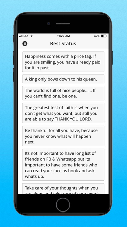 English Status for SocialMedia