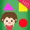 This is an application on the Pad to help children learn the shape and color quickly
