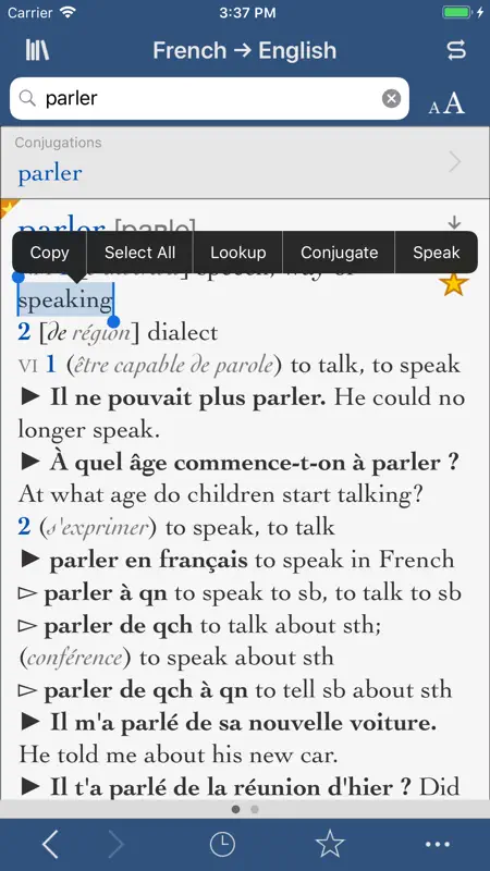 Collins French-English screenshot 1 of 3