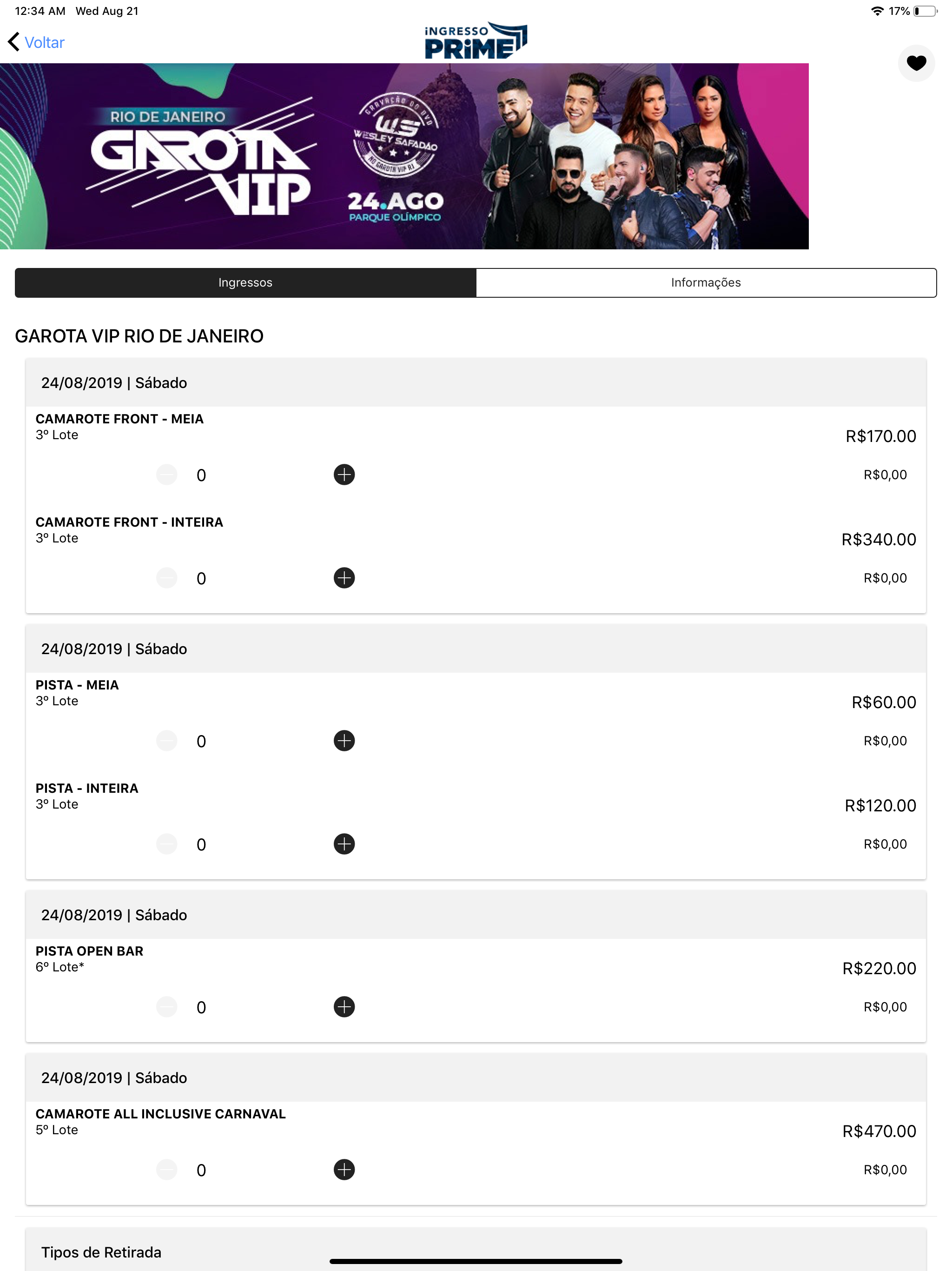 Ingresso Prime screenshot 8