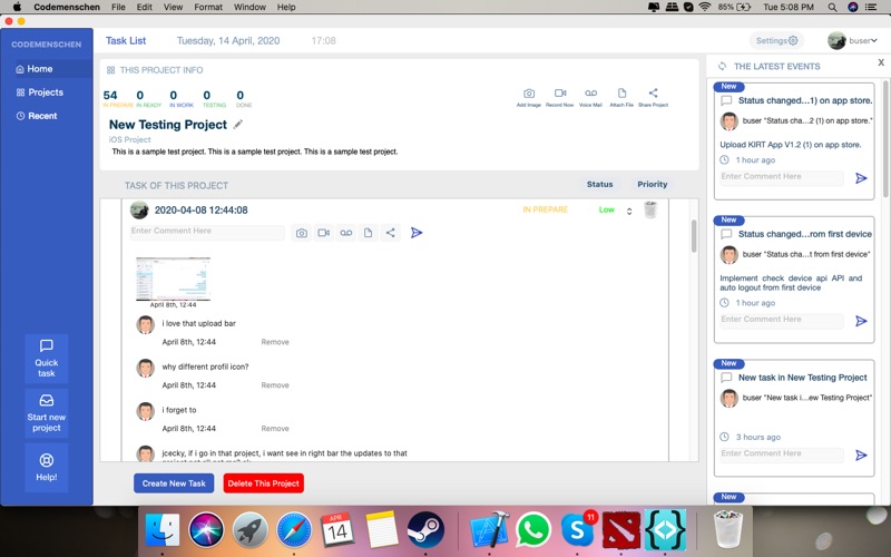 Screenshot #2 pour Codemenschen - Manage Business