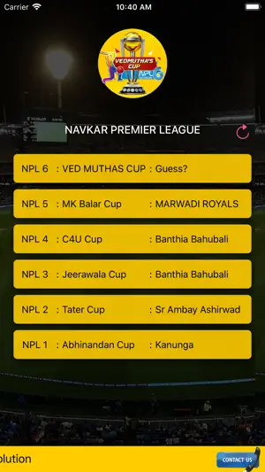 NPL - Navkar Premier League screenshot 1