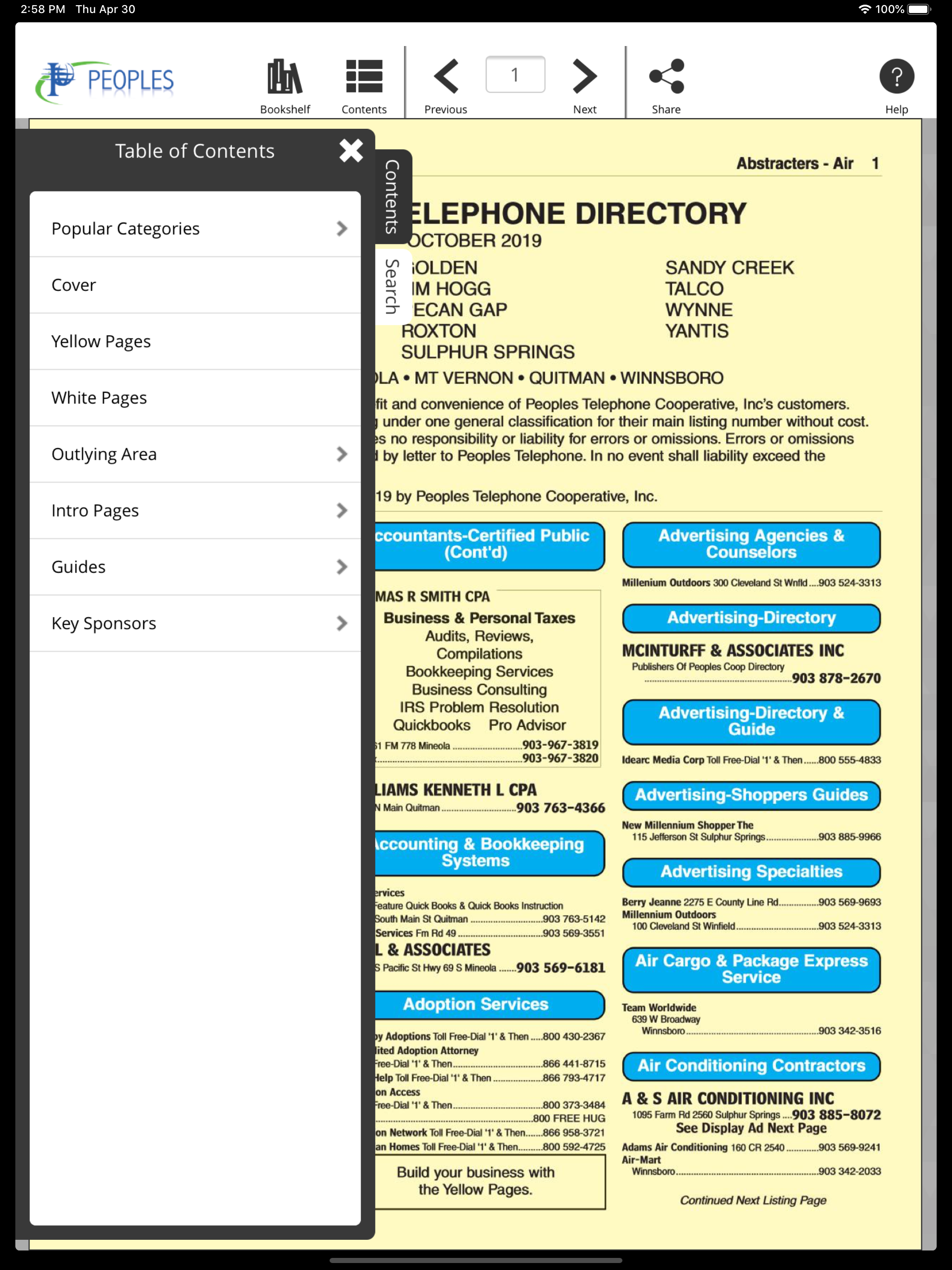 Peoples Telephone YP screenshot 9