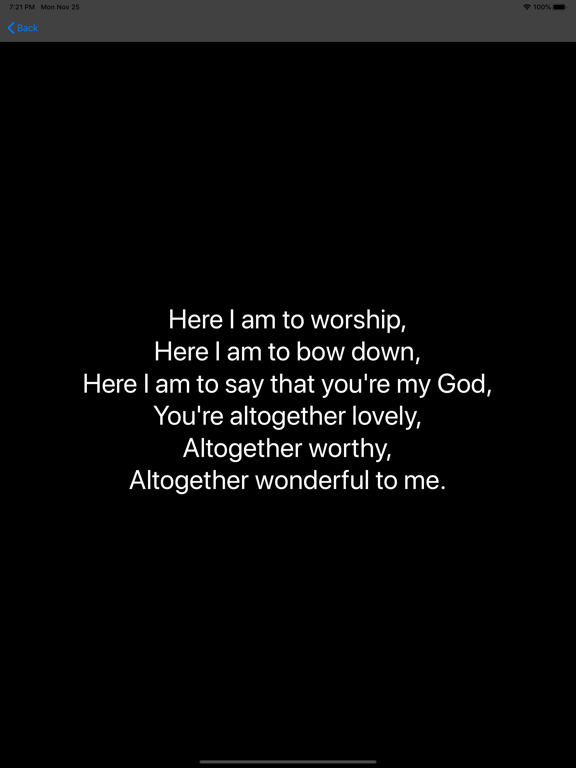 Songbook - Christian iPad screenshot 4 - Entertainment app