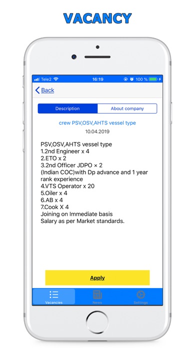 OceanCrew - Offshore vacancies screenshot 2