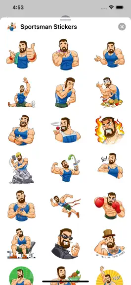 Game screenshot Sportsman Stickers apk