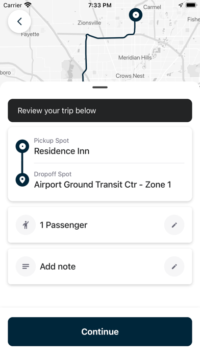 Republic Shuttle Services Screenshot