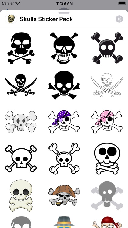 Skulls Sticker Pack screenshot-4
