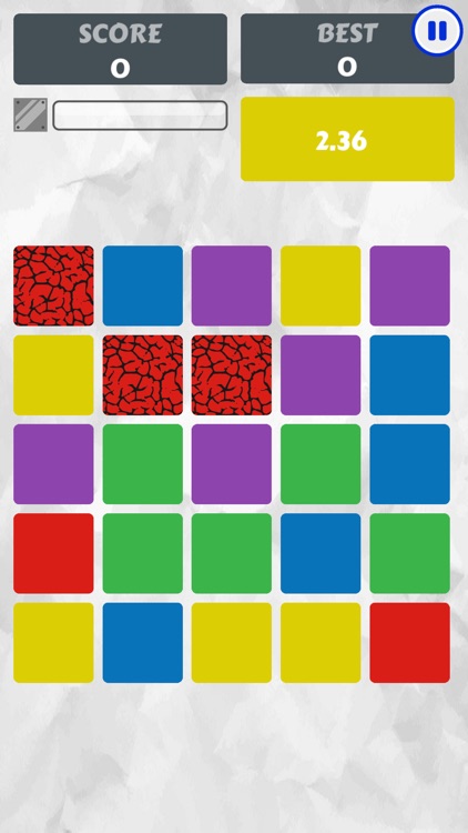 Smash tiles on paper