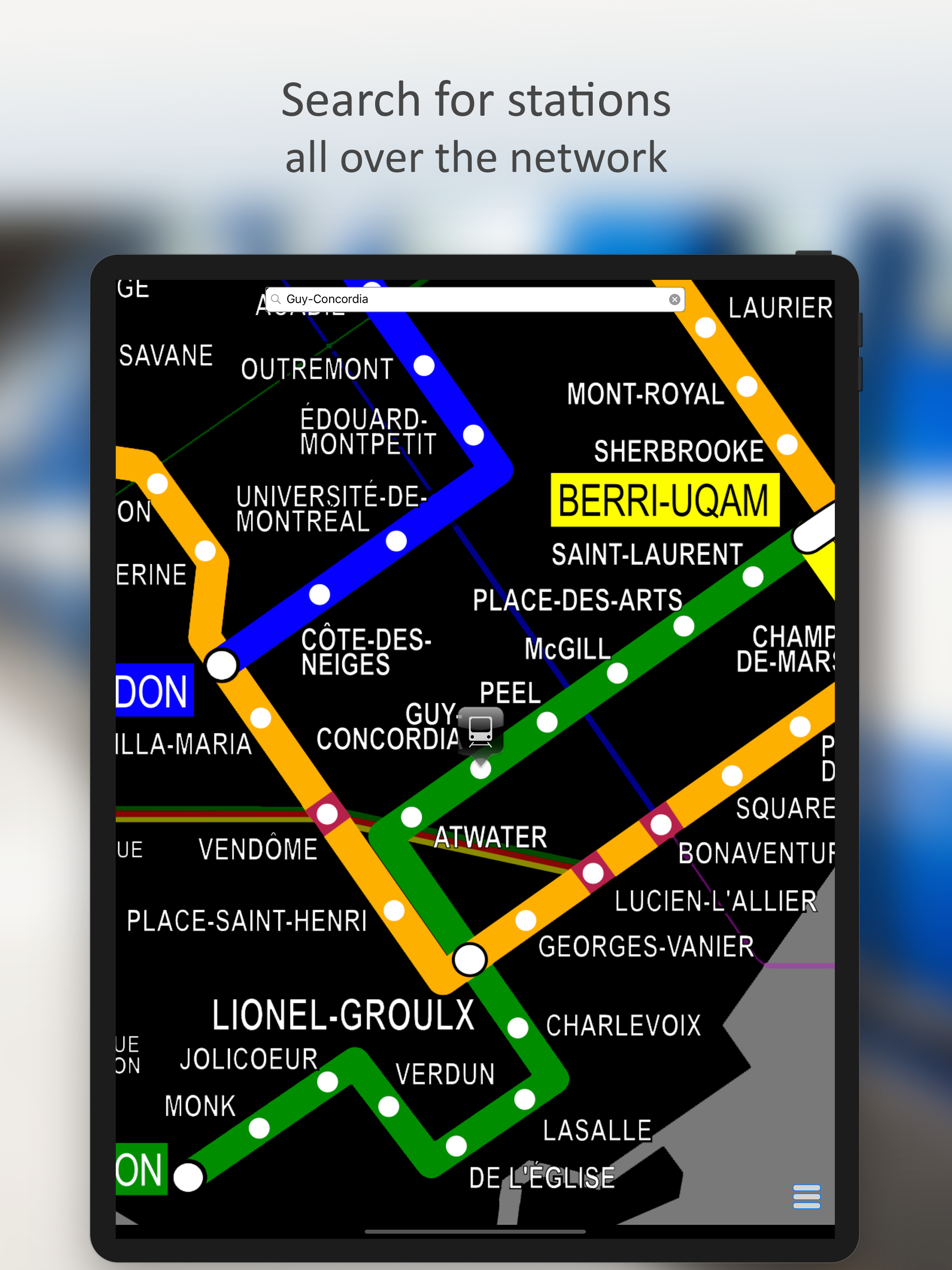 MetroMap Montreal STM Network screenshot 6