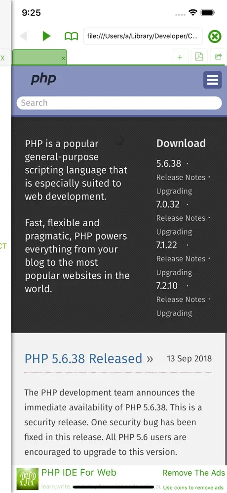 PHP IDE For Web Fresh Edition