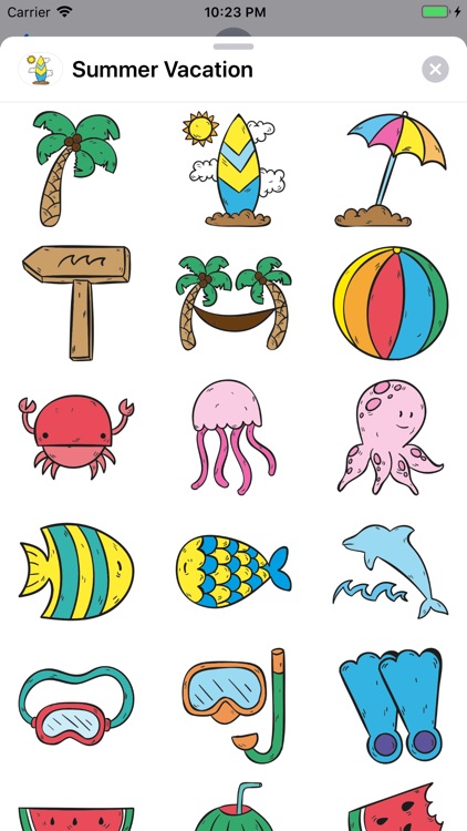 Summer Vacation Stickers