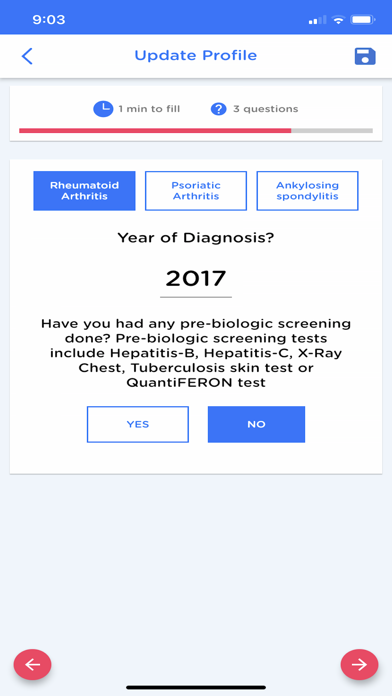 Arthritis+ Patient Screenshot
