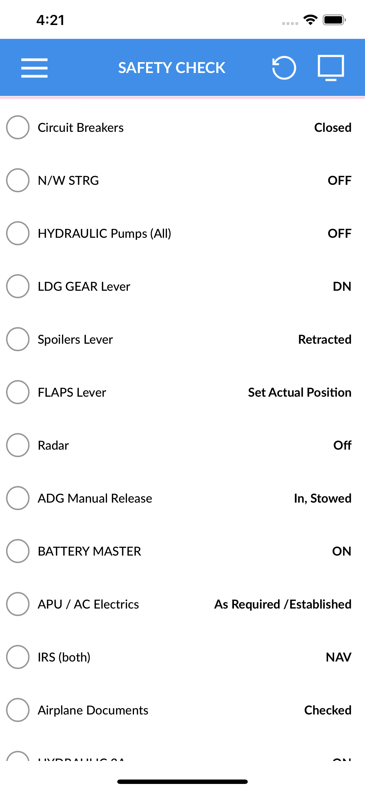CRJ 200 Checklist