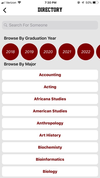 The College App iPhone screenshot 6 - Entertainment app