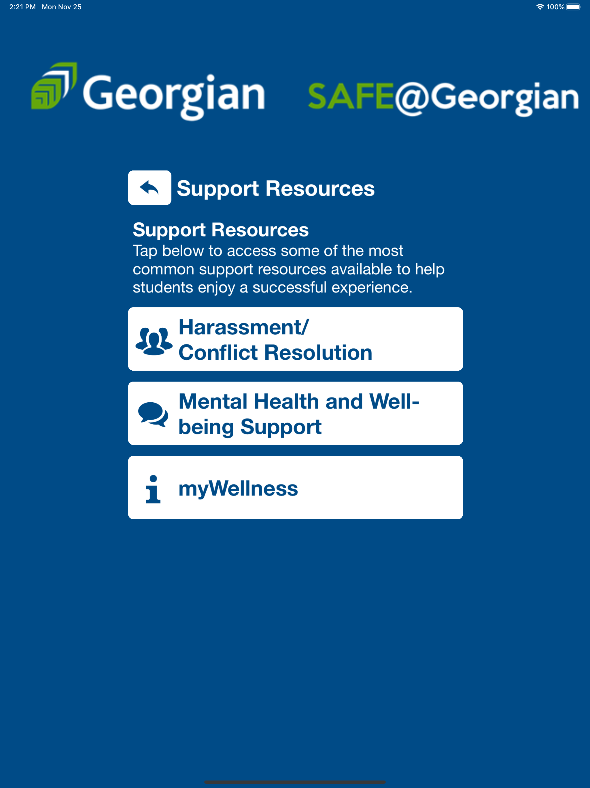Safe@Georgian screenshot 16
