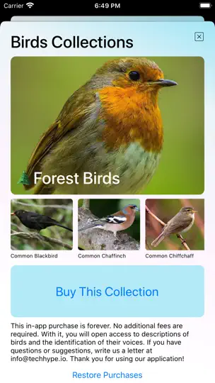 Bird Song/Photo Identification iPhone-skjermbilde 5