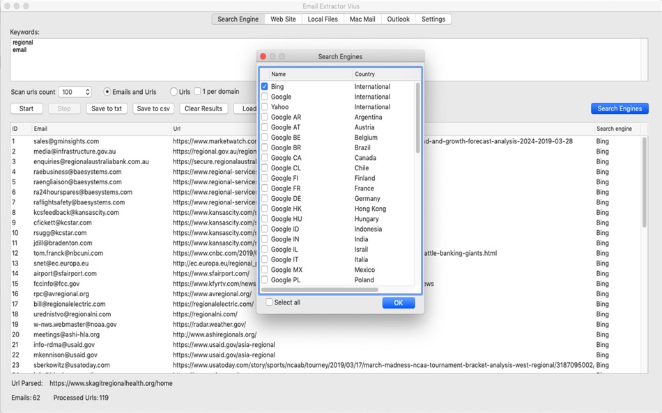 #6. Email Extractor Vius (macOS) 由: Igor Uscov
