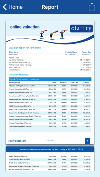 clarity mobile - clarityAPP Screenshot