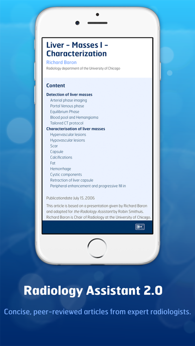 Screenshot #1 pour Radiology Assistant 2.0