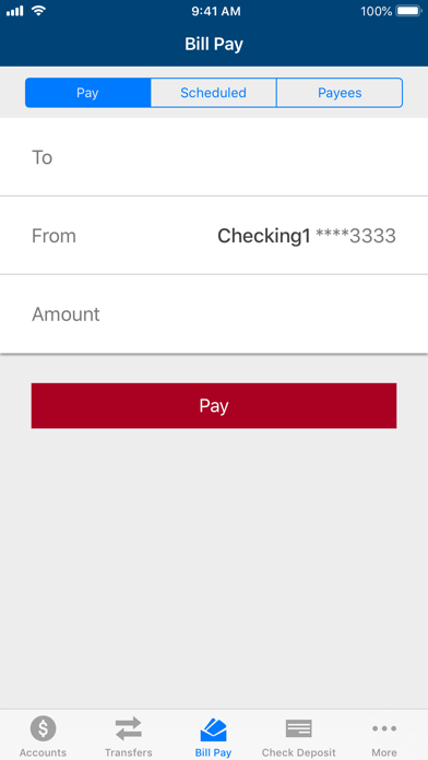 AmeriCU Credit Union Screenshot