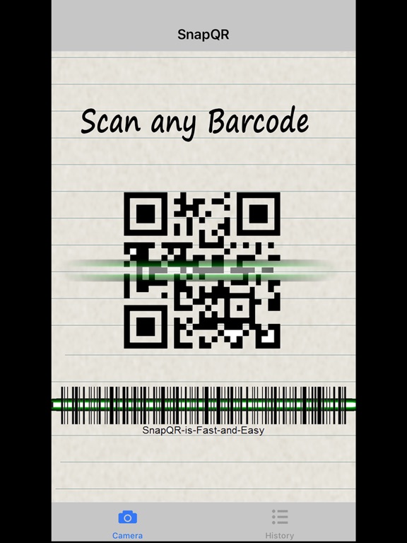 SnapQR iPad screenshot 1 - Utilities app
