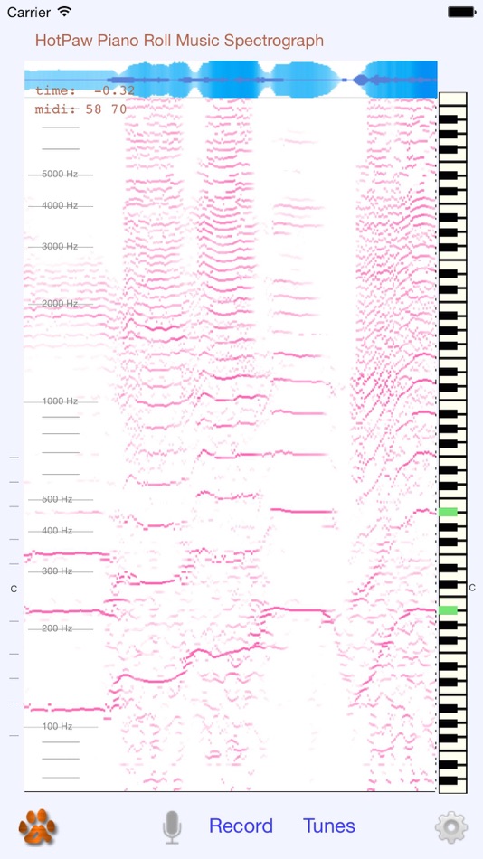 #2. Music Spectrograph (iOS) 由: HotPaw Productions