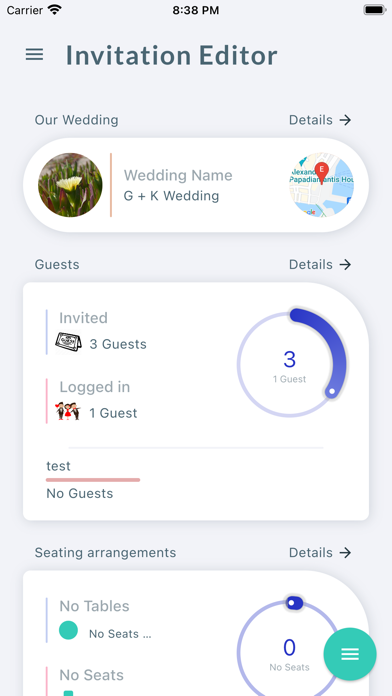 Our Wedding Invitation Screenshot