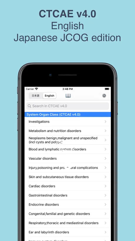 CTCAE v4.0 (EN/JA) Edition