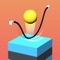 Complete levels by jumping over the rope and smashing blocks