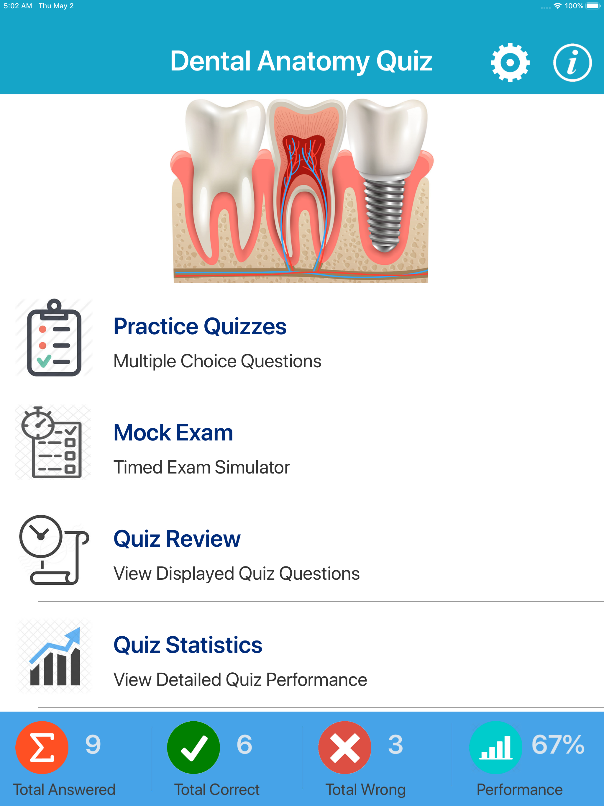 Dental Anatomy Quizzes