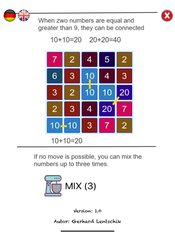 Find 10 Puzzle iPad screenshot