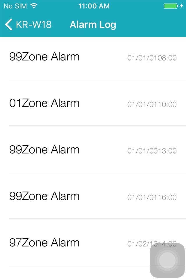 W18 Alarm screenshot 4