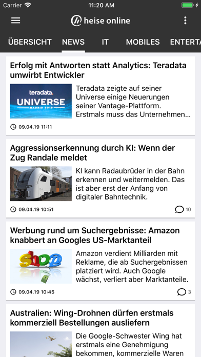 heise online | IT-News Screenshot