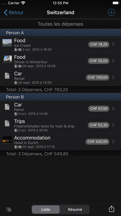 Screenshot #2 pour Assistant Dépenses
