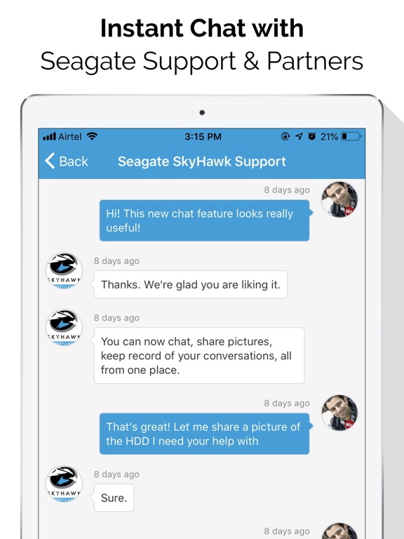 Seagate SkyHawk Partner App iPad screenshot 3 - Business app