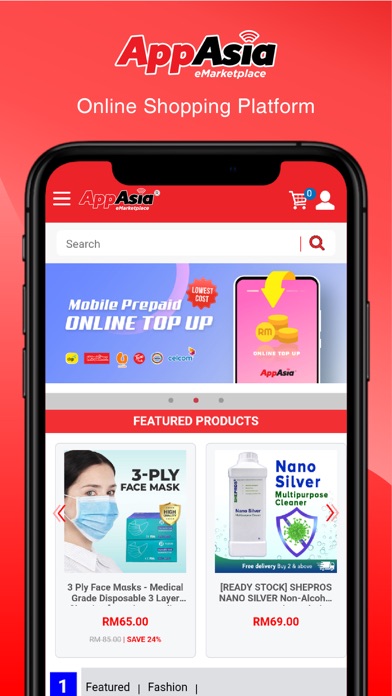 Screenshot #1 pour AppAsia Mall - Online Shopping