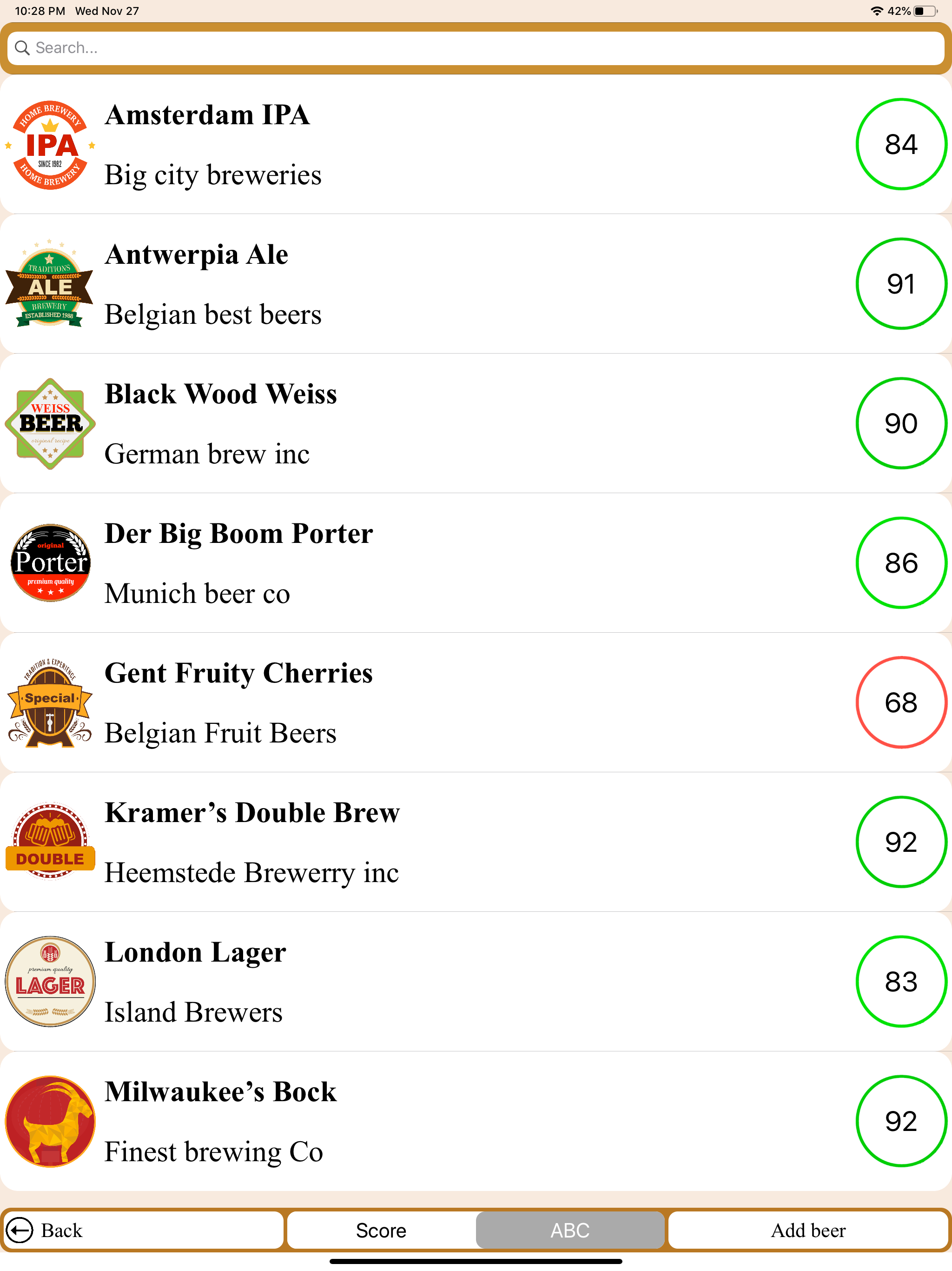 Beerista, the beer tasting app screenshot 11