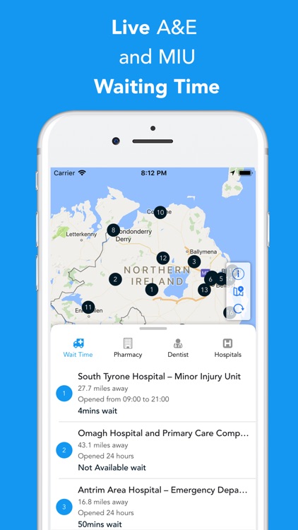 Live Wait Time: North. Ireland screenshot-0
