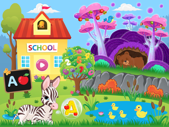 123 Bubble Kids Learning Games iPad app afbeelding 2