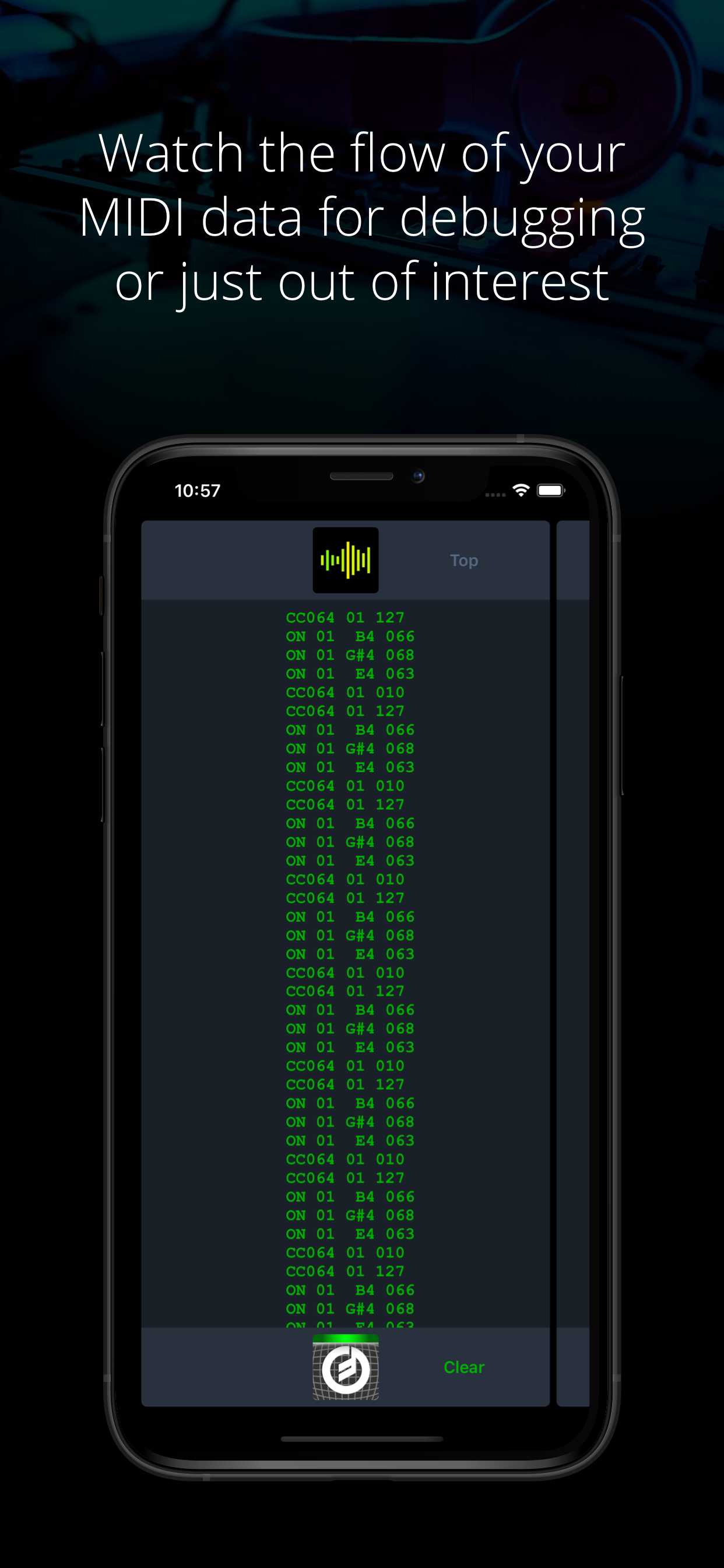 Midiflow Monitor (Audiobus)
