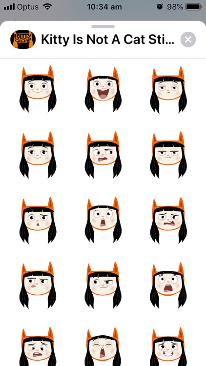 Kitty Is Not A Cat Stickers screenshot-3