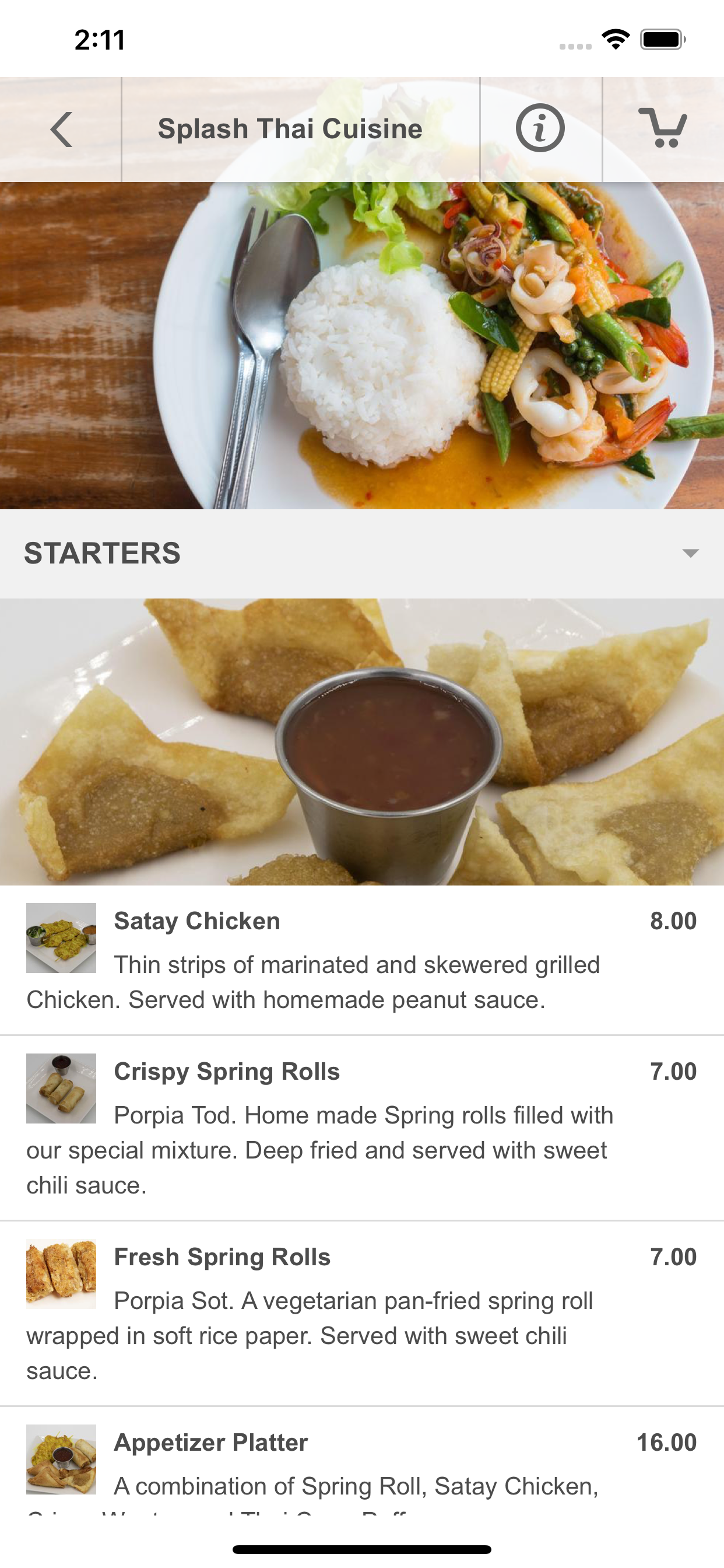 Splash Thai Cuisine screenshot 3
