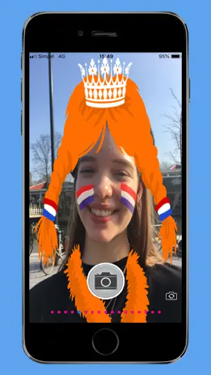 Captura de pantalla de Just Selfie en iPhone 1