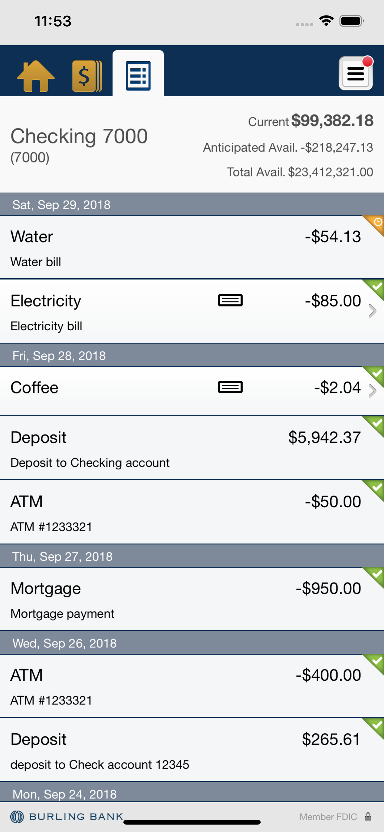 Burling Bank Business screenshot 5