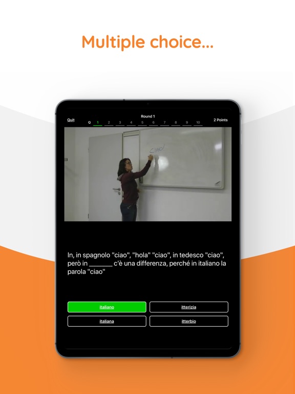 Yabla Italian iPad screenshot 9 - Education app