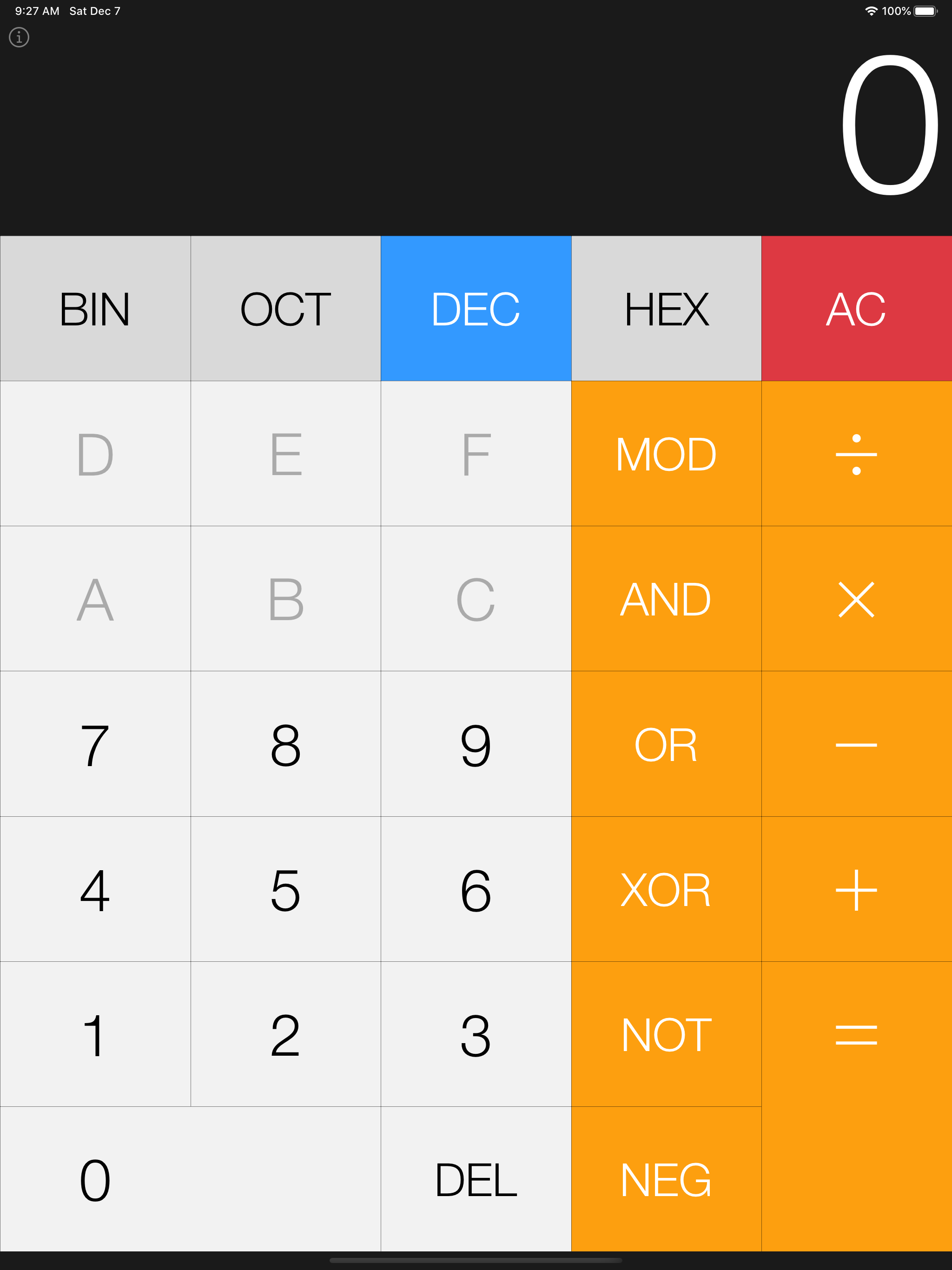 Simple Hex Calc
